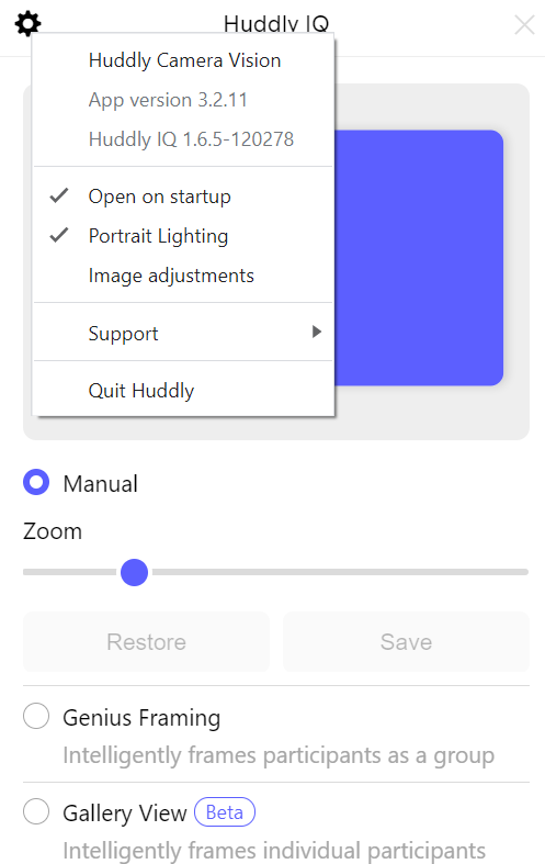 Color Settings –  Support